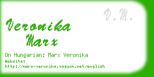 veronika marx business card